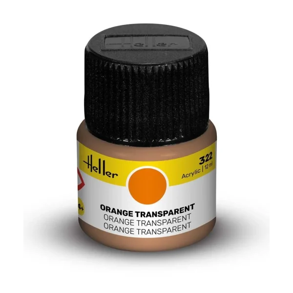1709322 Heller - Acrylic Colour 322 Orange Transparent - 9322