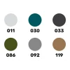 1709400-1 Heller - Acrylic Colour Set Military 6 x 12 ml + Brush - 9400