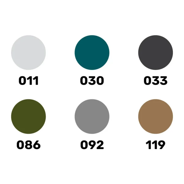 1709400-1 Heller - Acrylic Colour Set Military 6 x 12 ml + Brush - 9400
