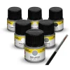 1709401 Heller - Acrylic Colour Set Civil Aircraft 6 x 12 ml + Brush - 9401