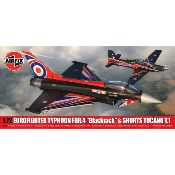 Airfix - Twin Pack - Eurofighter Typhoon FGR.4 (Blackjack) + Shorts Tucano T.1 - A40003