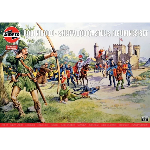 3129054137 Airfix - Robin Hood - Sherwood Castle & Figurines Set - A06702V