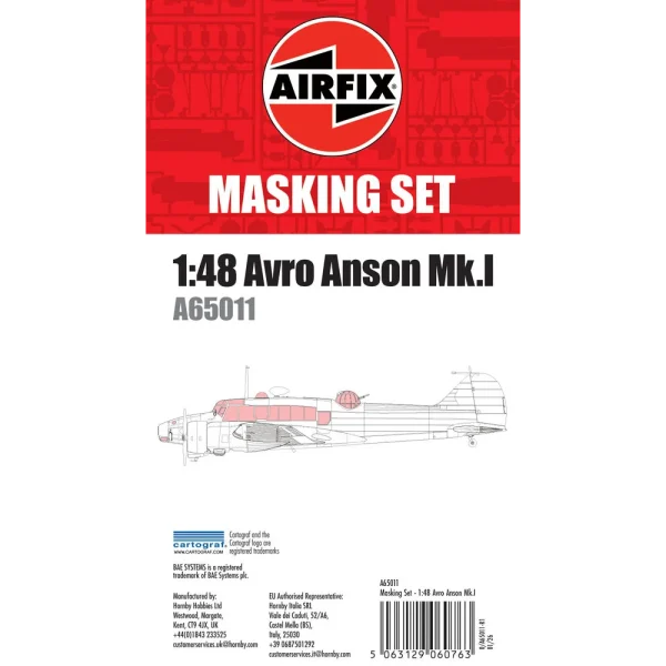 Airfix - Masking Set - Avro Anson Mk.I - A65011