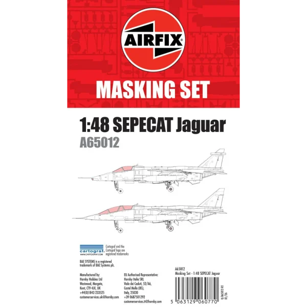 Airfix - Masking Set - SEPECAT Jaguar - A65012