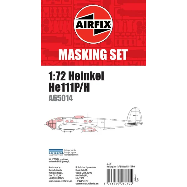 Airfix - Masking Set - Heinkel He111 - A65014