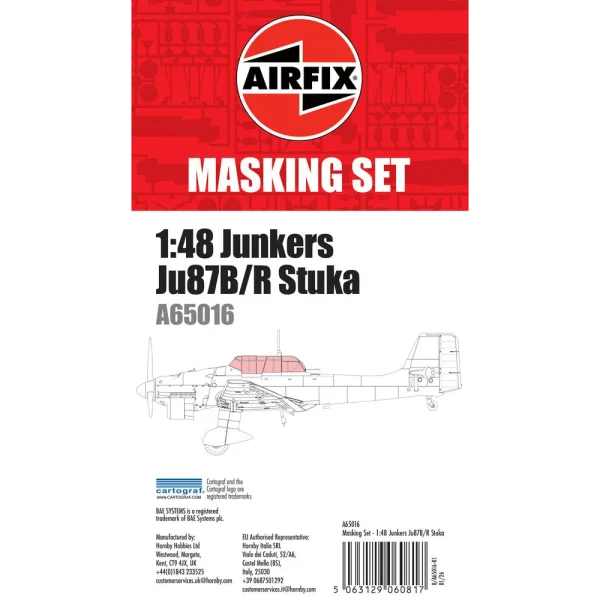 Airfix - Masking Set - Junkers Ju87 Stuka - A65016