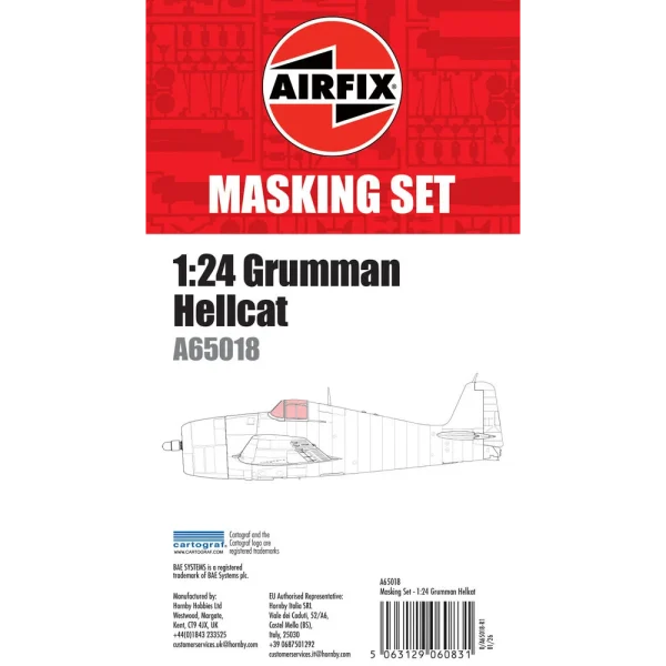 Airfix - Masking Set - Gumman Hellcat - A65018
