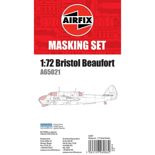 Airfix - Masking Set - Bristol Beaufort - A65021