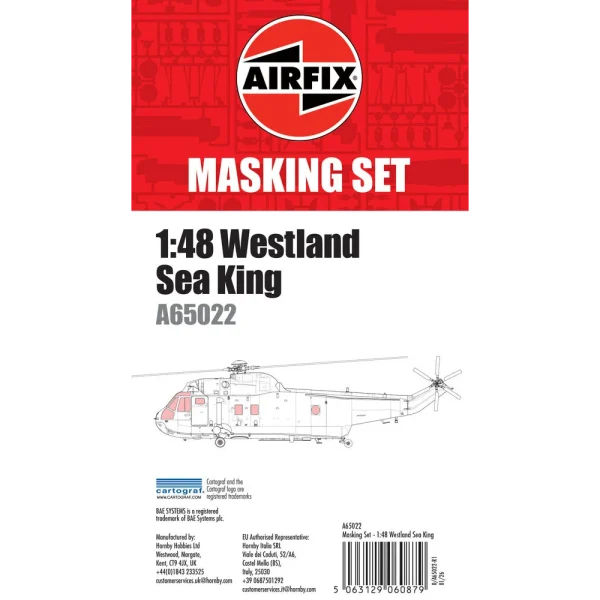 3129060879 Airfix - Masking Set - Westland Sea King - A65022