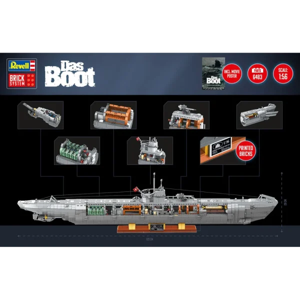4009800960-13 Revell - U-Boot Das Boot - Brick System - 00960