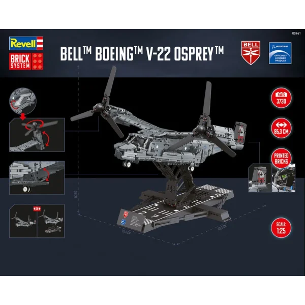 4009800961-14 Revell - Bell Boeing V-22 Osprey - Brick System - 00961