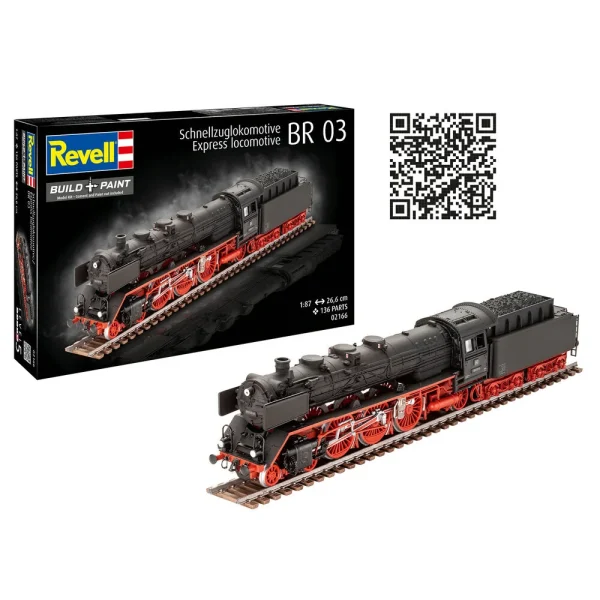 4009802166-13 Revell - Schnellzuglokomotive BR03 - 2166
