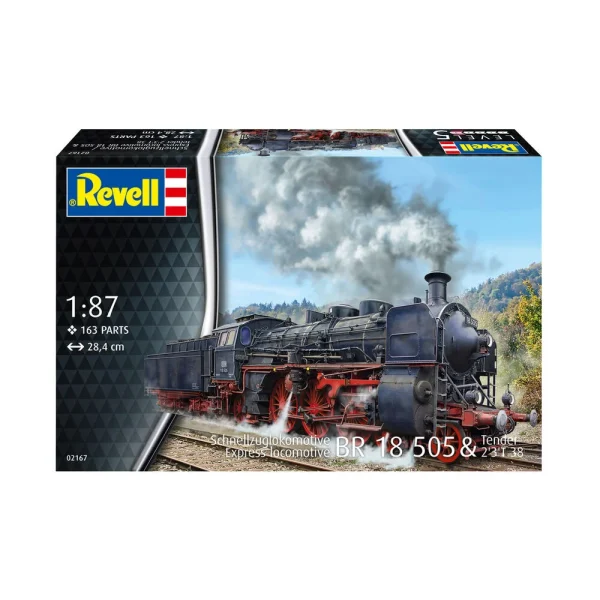 Revell - Schnellzuglokomotive BR 18 505 mit Tender 2'3' T38 - 02167