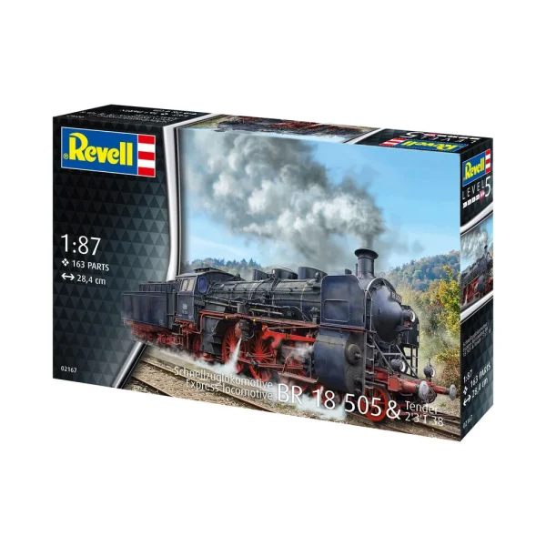 Revell - Schnellzuglokomotive BR 18 505 mit Tender 2'3' T38 - 02167