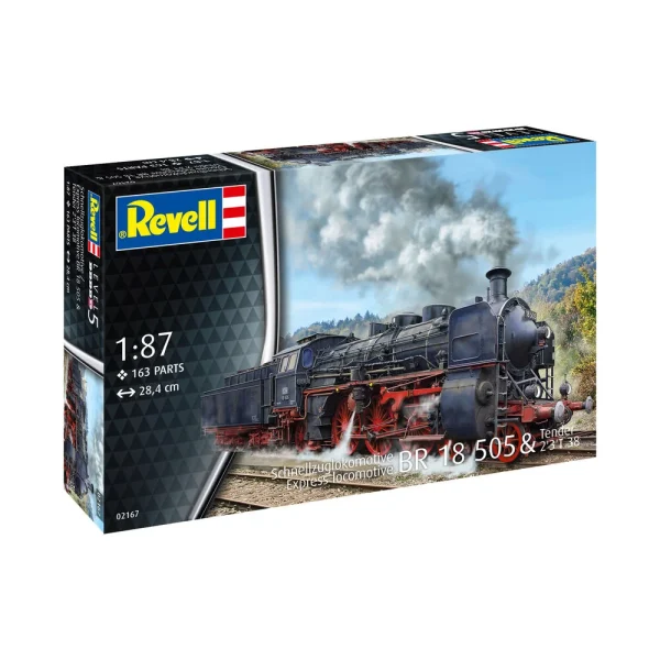 Revell - Schnellzuglokomotive BR 18 505 mit Tender 2'3' T38 - 02167