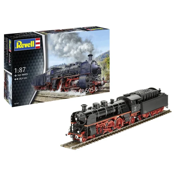 Revell - Schnellzuglokomotive BR 18 505 mit Tender 2'3' T38 - 02167