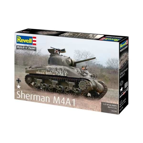 4009803290-10 Revell - Sherman M4A1 - 03290
