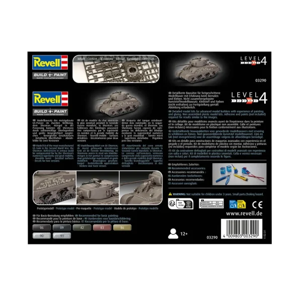 4009803290-11 Revell - Sherman M4A1 - 03290