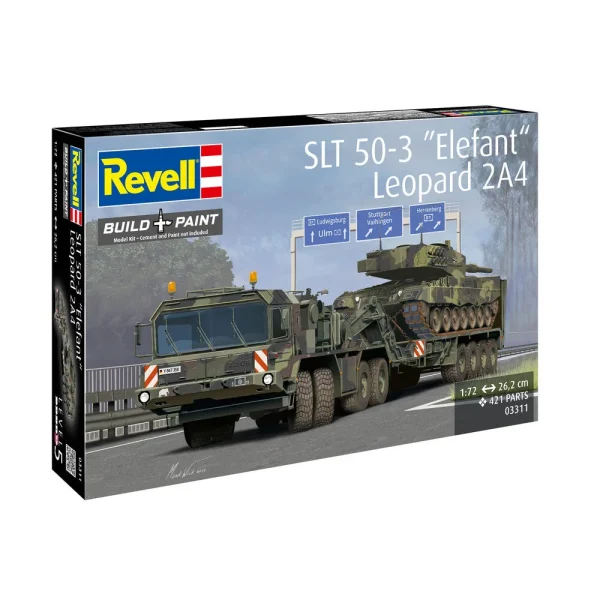 4009803311-7 Revell - SLT 50-3 "Elefant" + Leopard 2A4 - 03311