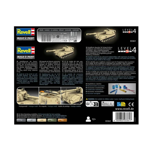 4009803361-4 Revell - M109 A2 - 03361