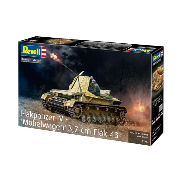 4009803363-8 Revell - Flakpanzer IV - Möbelwagen 3,7 cm Flak 43 - 03363