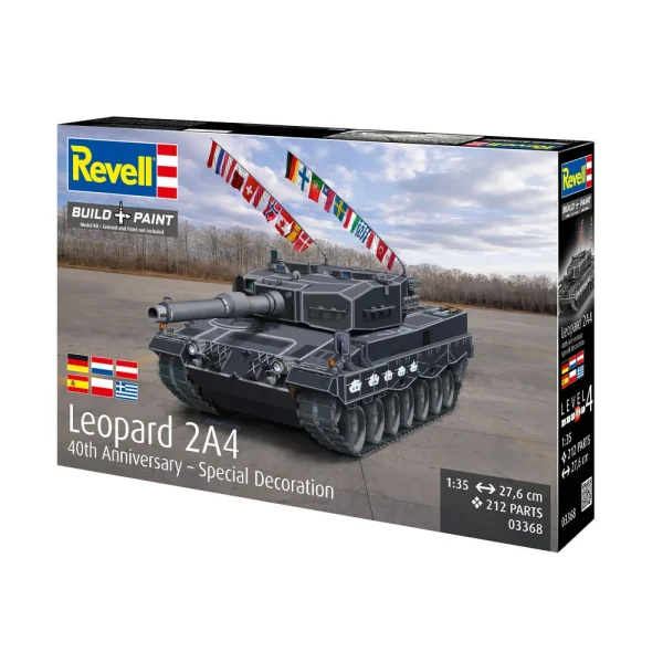 4009803368-3 Revell - Leopard 2A4 - Special Decoration 40th anniversary - 03368