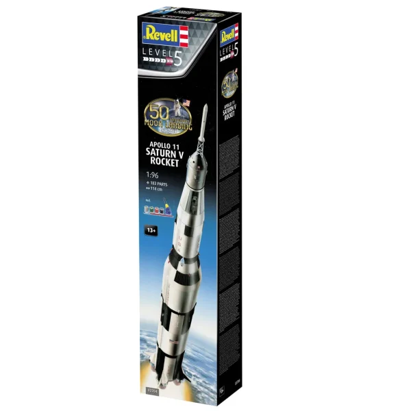 4009803704-4 Revell - Apollo 11 Saturn V Rocket - 03704