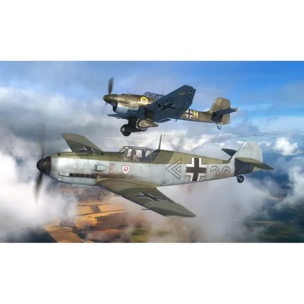 4009803770-1 Revell - Messerschmitt Bf109E & Junkers Ju87B Stuka - 03770