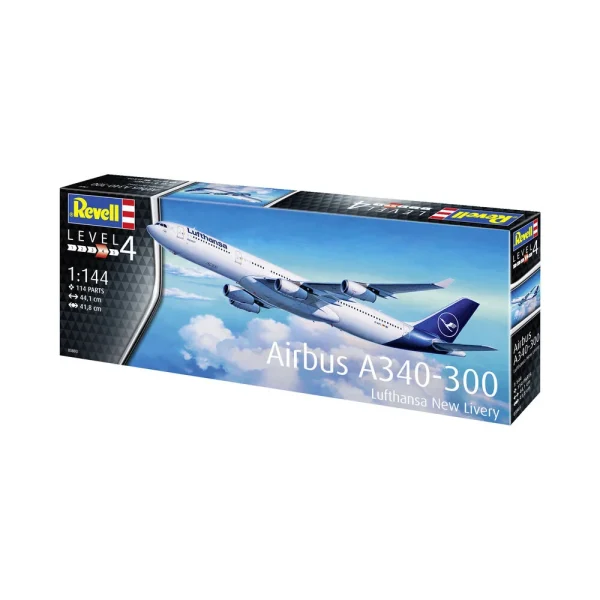 4009803803-11 Revell - A340-300 Lufthansa New Livery - 03803