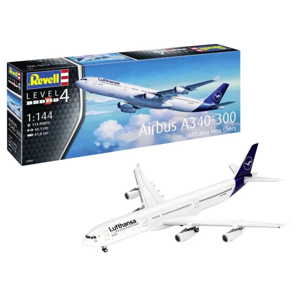 Revell - A340-300 Lufthansa New Livery - 03803