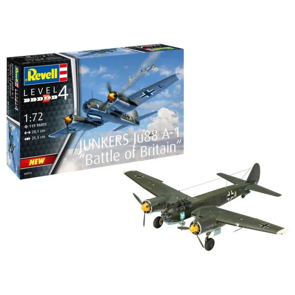 4009804972 Revell - Junkers Ju88 A-1 Battle of Britain - 04972