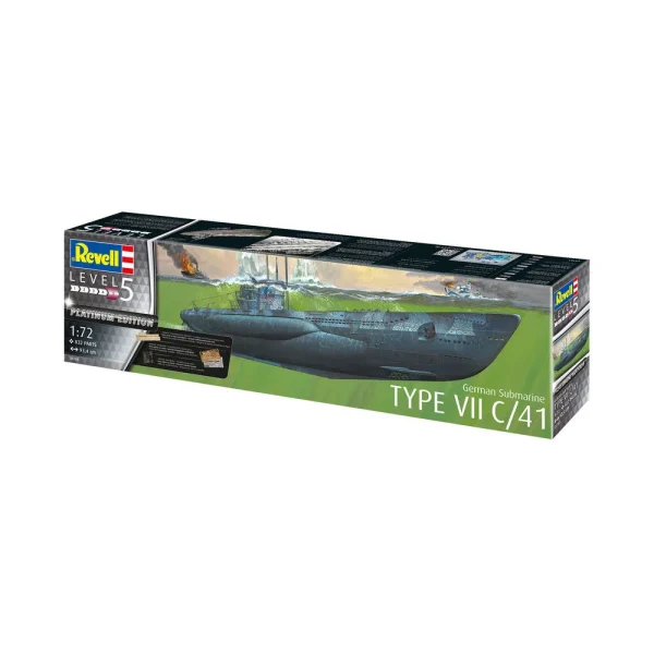 4009805163-11 Revell - German Submarine Type VII C/41 - 05163