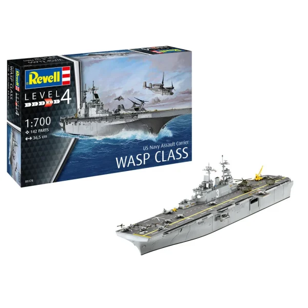 4009805178 Revell - US Navy Assault Carrier WASP CLASS - 5178