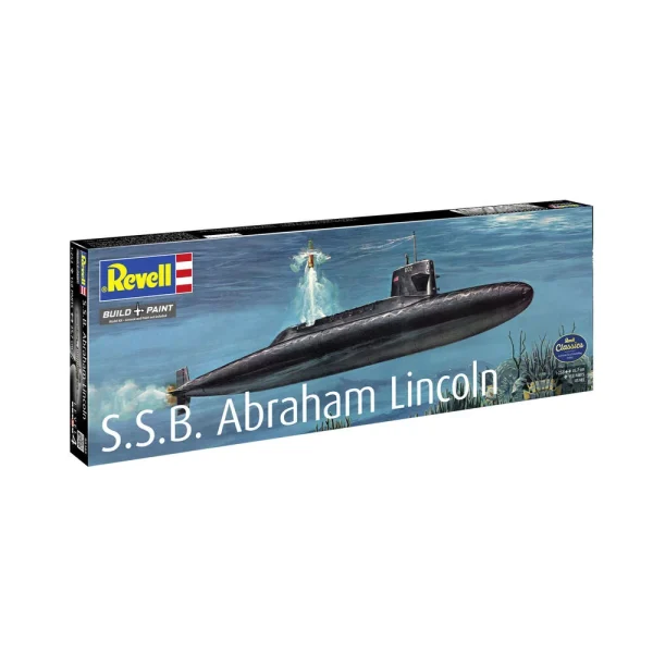 4009805185-10 Revell - S.S.B. Abraham Lincoln with Interior - 05185