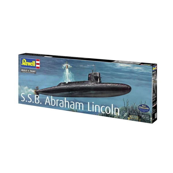 4009805185-12 Revell - S.S.B. Abraham Lincoln with Interior - 05185