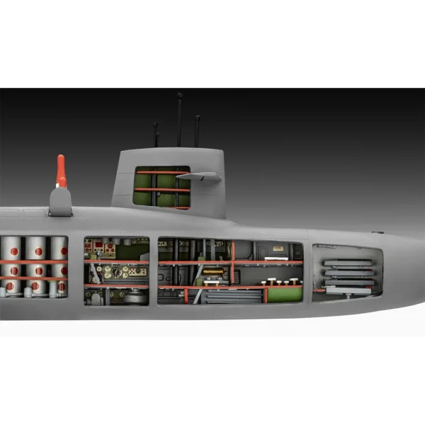 4009805185-3 Revell - S.S.B. Abraham Lincoln with Interior - 05185