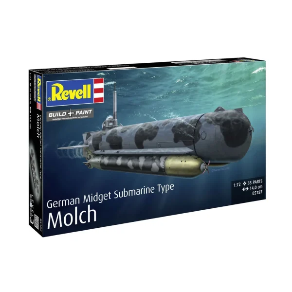 4009805187-2 Revell - German Midget Submarine Type Molch - 05187