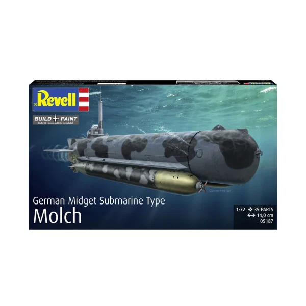 4009805187-3 Revell - German Midget Submarine Type Molch - 05187
