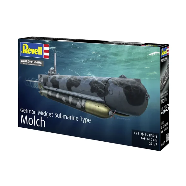 4009805187-4 Revell - German Midget Submarine Type Molch - 05187
