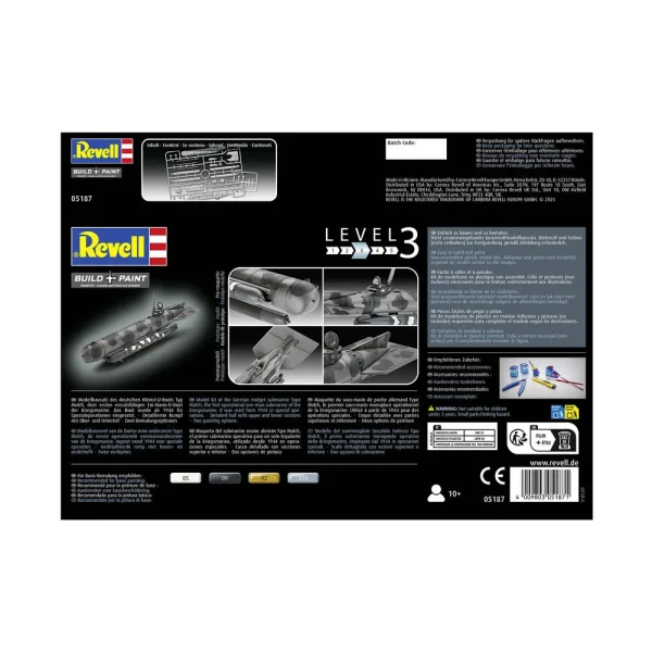 4009805187-5 Revell - German Midget Submarine Type Molch - 05187