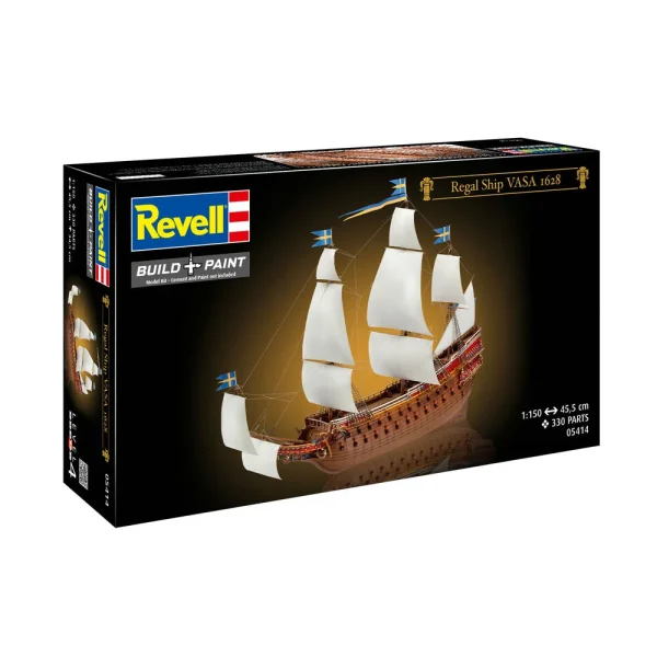 4009805414-10 Revell - Swedish Regal Warship Vasa - 05414