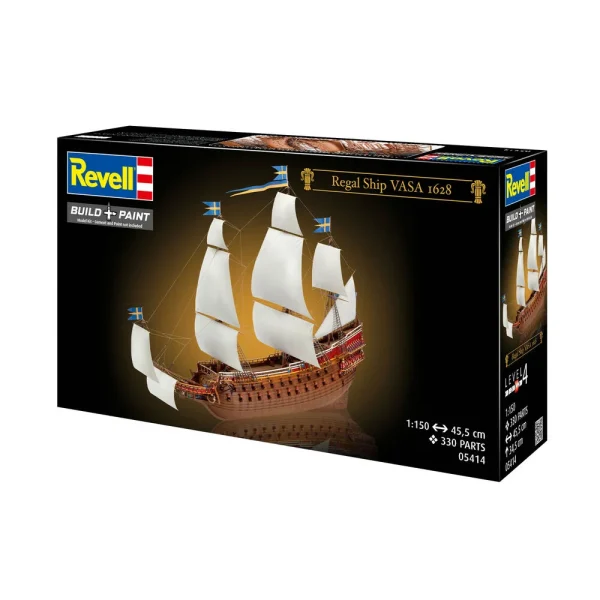 4009805414-12 Revell - Swedish Regal Warship Vasa - 05414