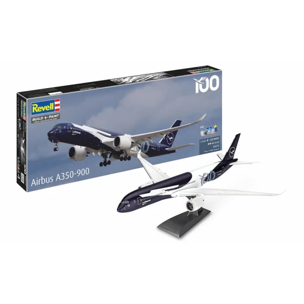 4009805612 Revell - Geschenkset A350-900 - Lufthansa 100years - 05612