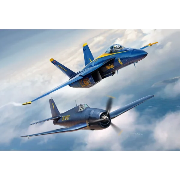 4009805613-13 Revell - Geschenkset Blue Angels - 80 Jahre - 05613