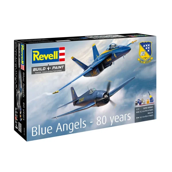 4009805613-14 Revell - Geschenkset Blue Angels - 80 Jahre - 05613