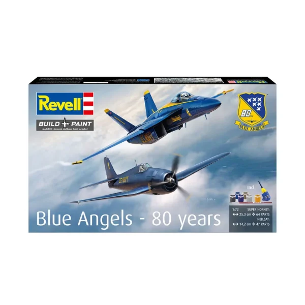 4009805613-15 Revell - Geschenkset Blue Angels - 80 Jahre - 05613