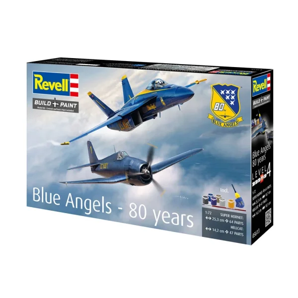 4009805613-16 Revell - Geschenkset Blue Angels - 80 Jahre - 05613