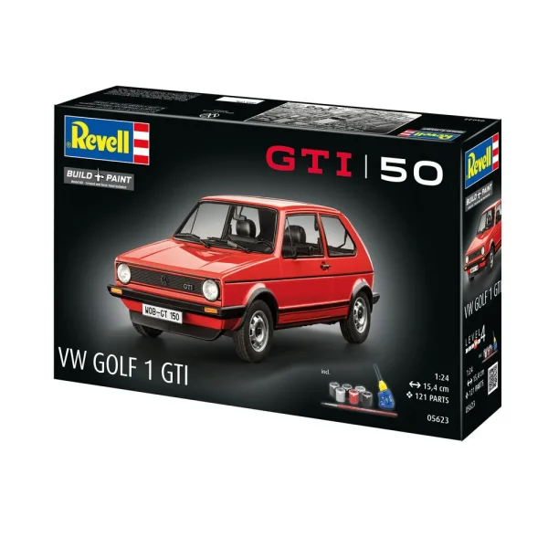 4009805623-10 Revell - Geschenkset 50 Jahre VW Golf 1 GTi - 05623