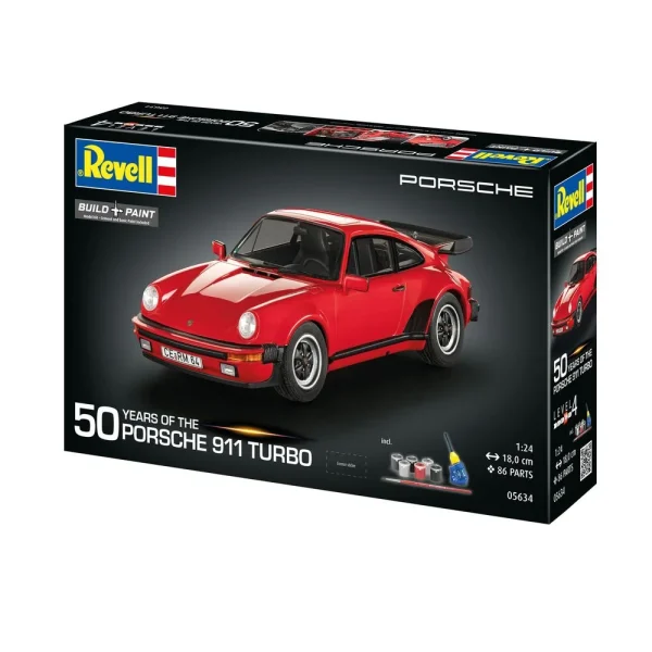 4009805634-13 Revell - Geschenkset Porsche 911 Turbo 50th Anniversary - 05634