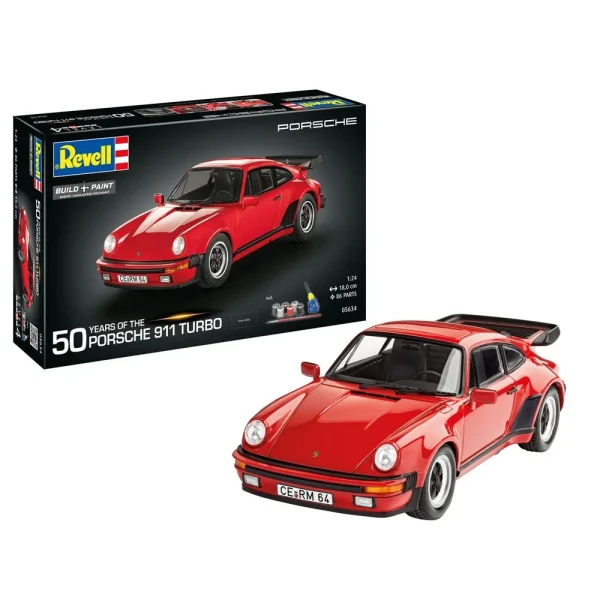 4009805634 Revell - Geschenkset Porsche 911 Turbo 50th Anniversary - 05634